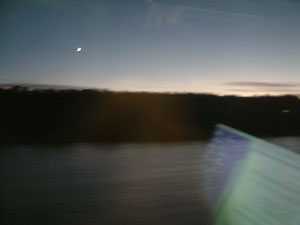 View from train window