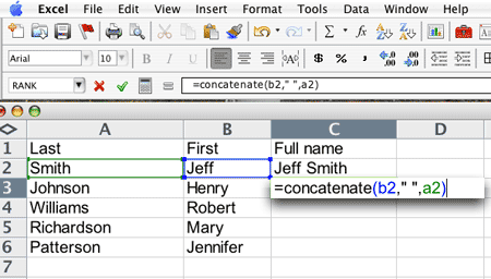 Type the formula and then press enter.