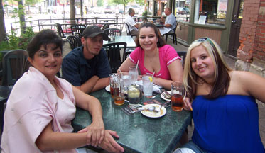 group photo at Great Lakes Brewpub