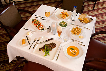 Photo of overhead table shot in Bistecca.