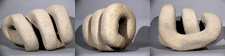 Semi-smooth Berea Sandstone abstract sculpture- Play.