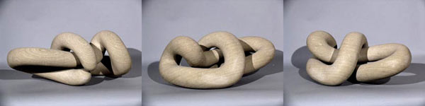 Smooth Berea Sandstone abstract sculpture- Difference.