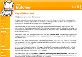 image of HTML Butcher homepage