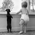 Baby and Dog 