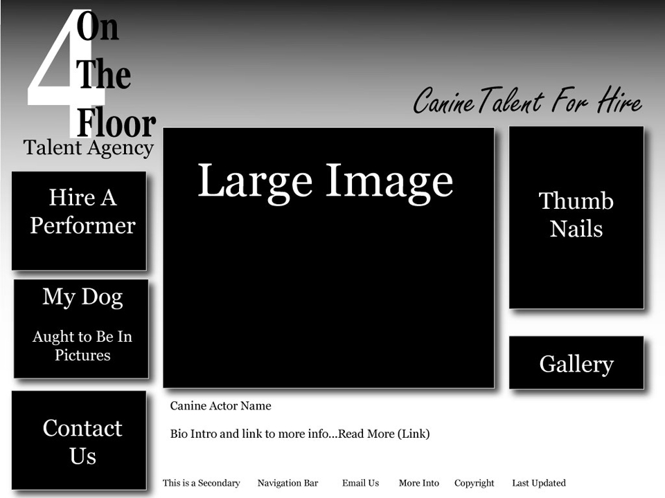 Canine Talent Agency Mock Up