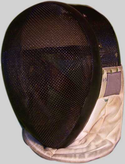 Wearing a fencing mask may make watching movies a little harder