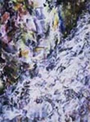 waterfall painting