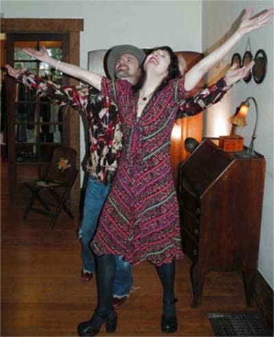 raised arms