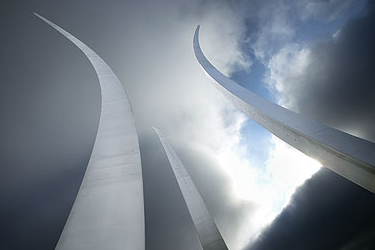 Air Force Memorial upward