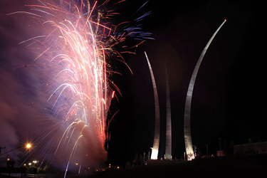 Air Force Memorial upward