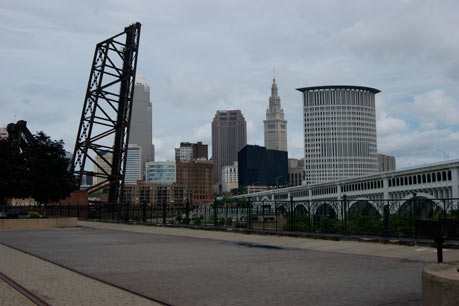 Cleveland Skyline view from  Superior Viaduct