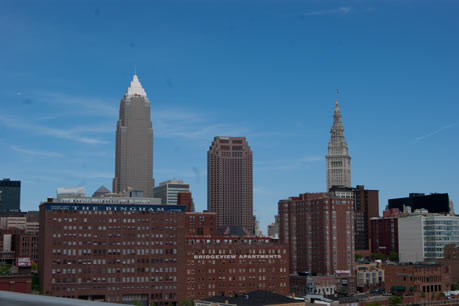 Detroit Shoreway Bridge view