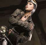 Woman in Steampunk Clothes