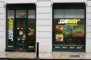 SubWay restaurant in London