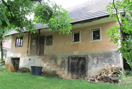 An old Slovenian farm house.