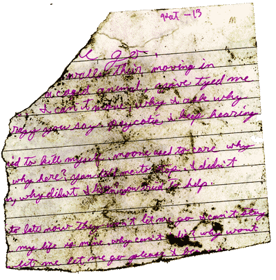 Scrap of paper with handwritten ideas