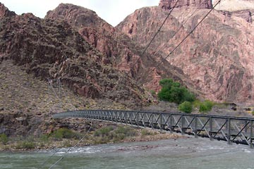 Silver Bridge over Colorado River, Grand Canyon