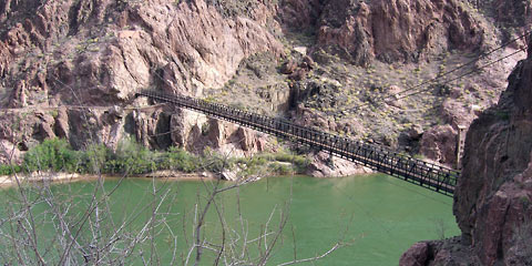 Black Bridge across the Colorado River, Grand Canyon