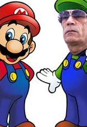 Super Mario Brothers + Gaddafi