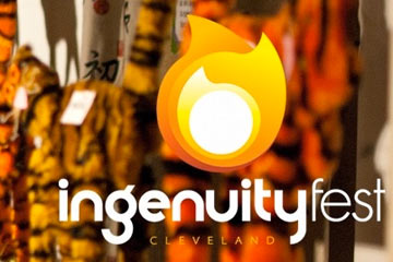 Ingenuity Fest logo - orange-yellow flame
