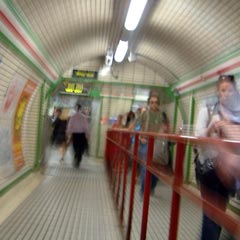 Interior of London tube station