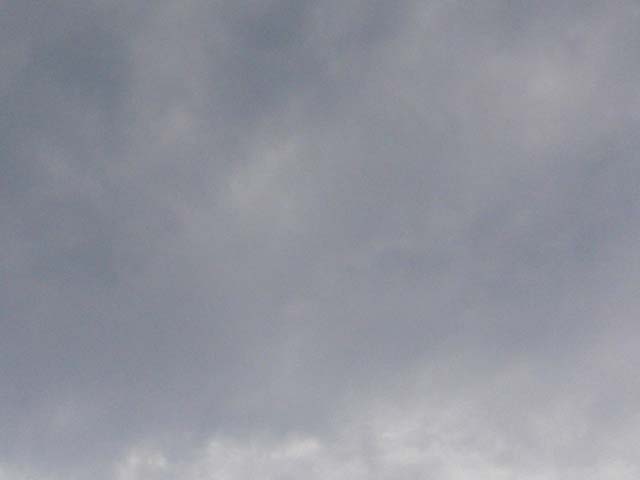 Cloudy sky overhead