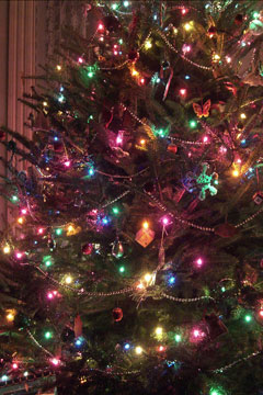 Christmas tree with  ornaments