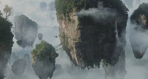 Floating mountains from Avatar the movie