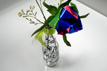 Flower in glass vase