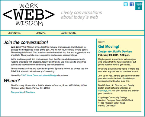 Web Work / Web Wisdom home page