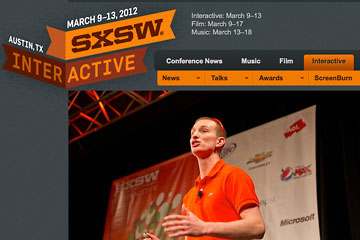 South by Southwest Interactive website