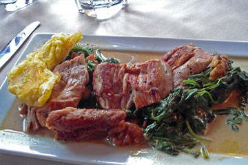 Pork tenderloin dinner at La Boca restaurant