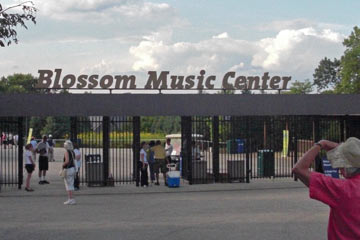 Entrance gate to Blossom Music Center, Summer home of the Cleveland Orchestra