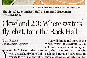 Headline of PD article about Cleveland 2.0