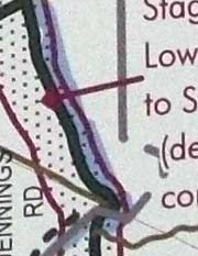 Detail of map of Towpath Trail