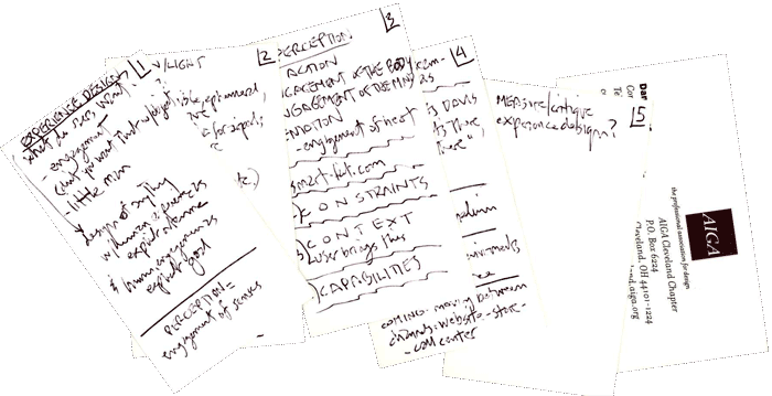 Hand-written notes