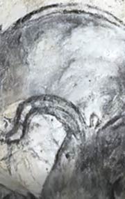 Detail of cave drawings