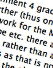 Detail of online text
