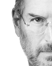 Closeup, Steve Jobs photo