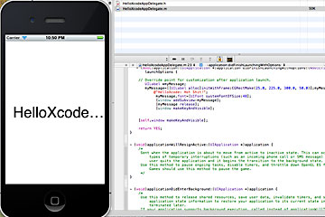 iPhone simulator and code